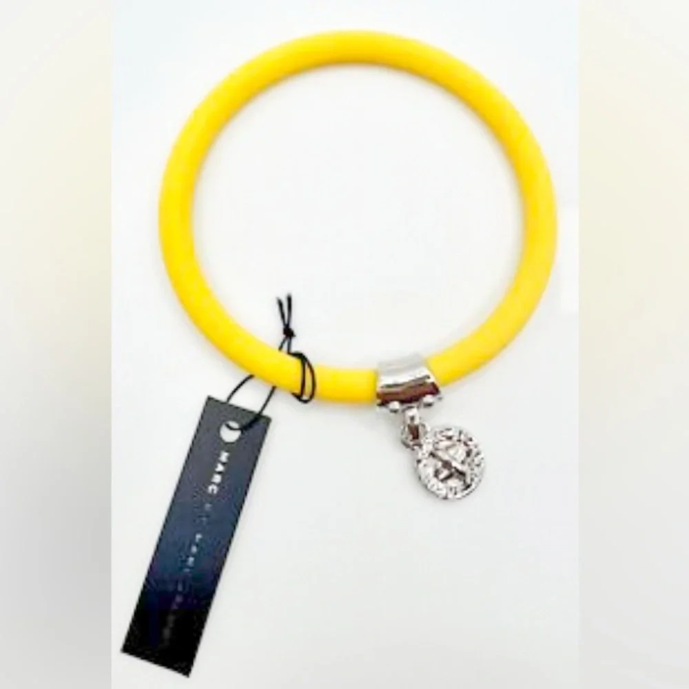 Marc Jacobs Yellow Bracelet with Silver Charm